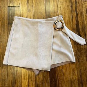 Zara Faux Suede Skort